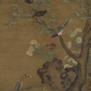 呂紀桂菊山禽圖軸